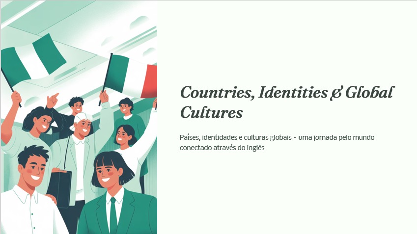 Slide de Inglês sobre Countries, Identities & Global Cultures