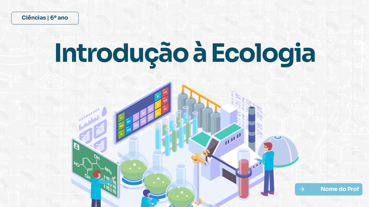 Slide de Ciências sobre introdução à ecologia
