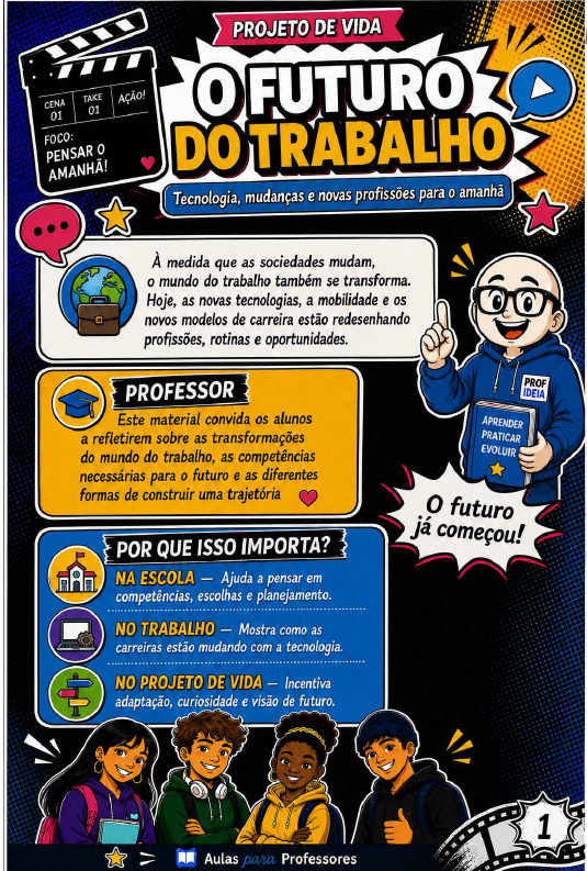 Material de Projeto de Vida sobre o futuro do trabalho